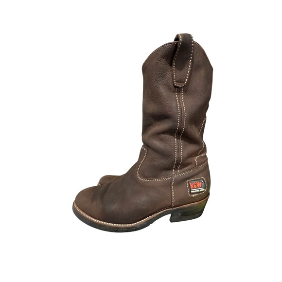 Rio Grande RGW Western Work Boots Mex 27 Unisex US 9 M 10 L Brown Suede Leather main image 13